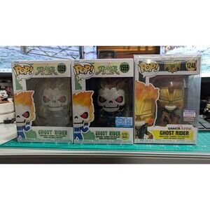 Funko Pop! Marvel Ghost Rider Lot: #1559 Common &  Glow GITD And #1248 SDCC 2023